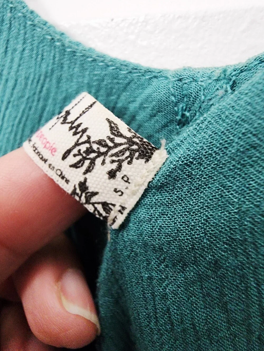 Free People Teal Layered V-Neck Camisole Size S